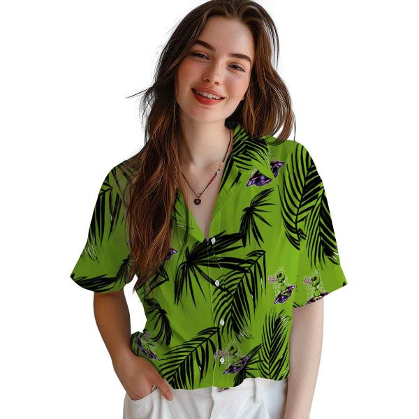 Alien Palm Leaf Hawaiian Shirt Trendy