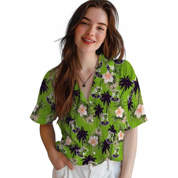 Alien Palm Tree Flower Hawaiian Shirt Trendy