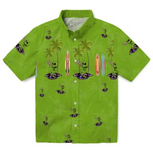 Alien Surfboard Palm Hawaiian Shirt Best selling
