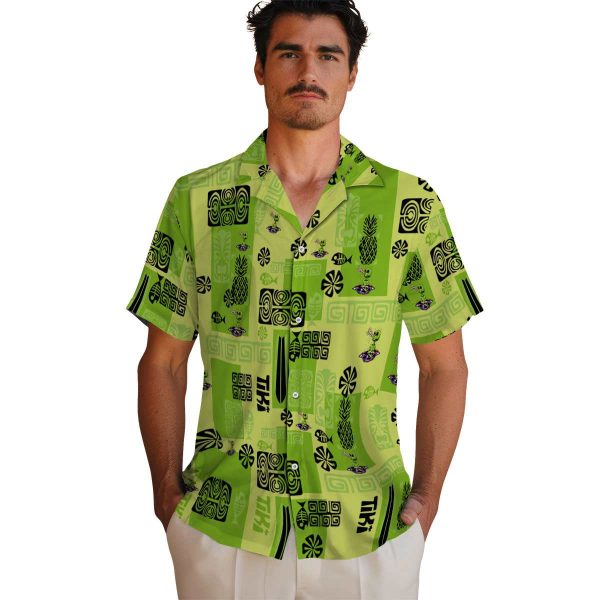 Alien Tribal Symbols Hawaiian Shirt High quality