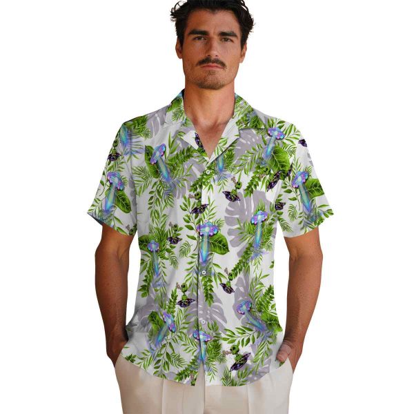 Alien Tropical Leaves Hawaiian Shirt High quality