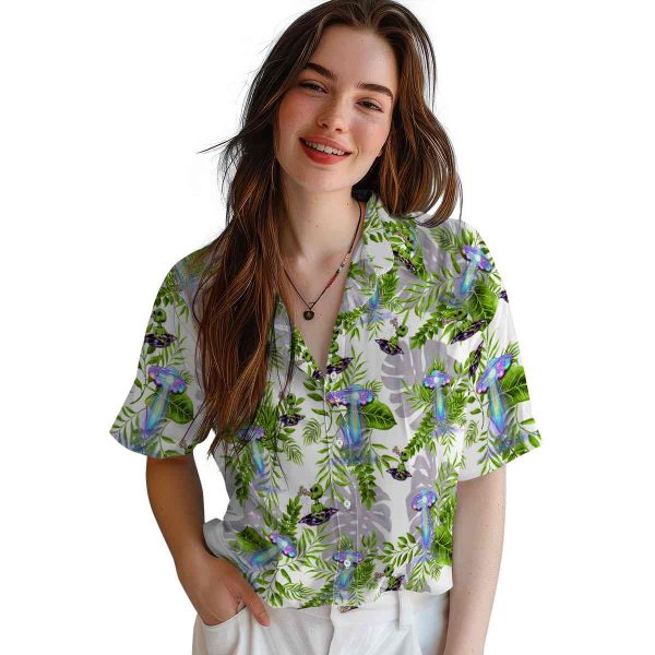 Alien Tropical Leaves Hawaiian Shirt Trendy