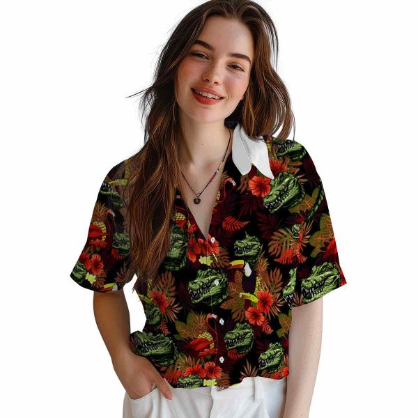 Alligator Floral Toucan Hawaiian Shirt Trendy
