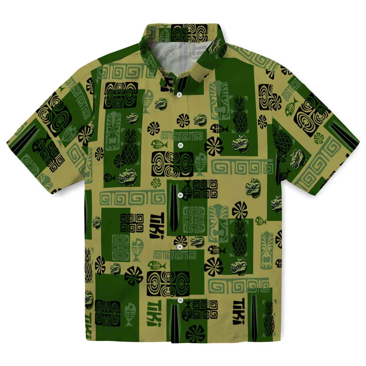 Alligator Tribal Symbols Hawaiian Shirt Best selling