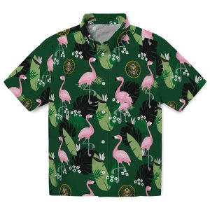 Army Flamingo Leaf Motif Hawaiian Shirt Best selling