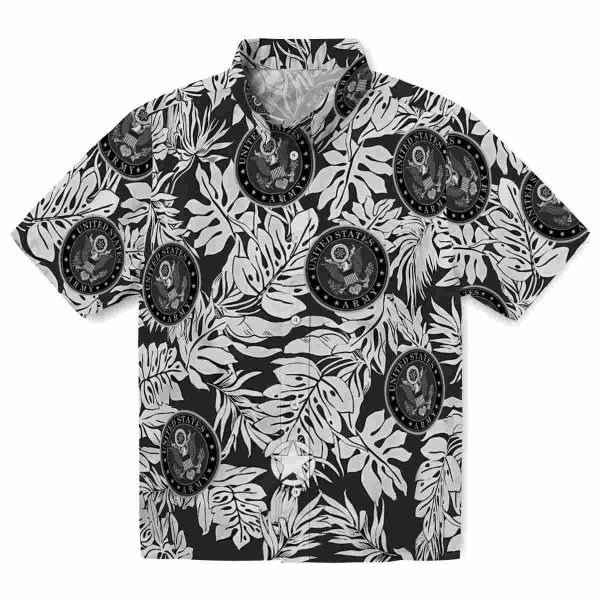 Army Monstera Leaf Pattern Hawaiian Shirt Best selling