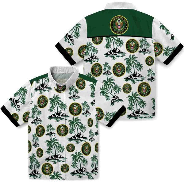 Army Palm Island Print Hawaiian Shirt Latest Model