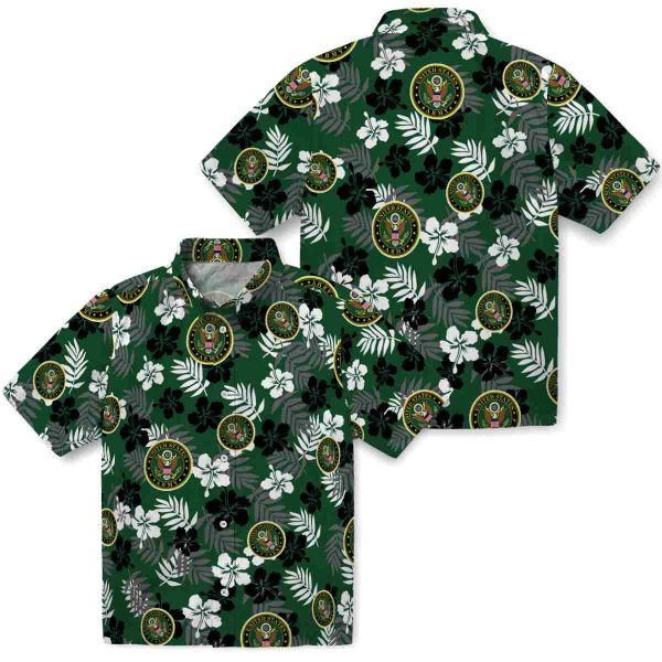 Army Tropical Floral Hawaiian Shirt Latest Model