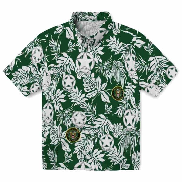 Army Tropical Leaf Hawaiian Shirt Best selling