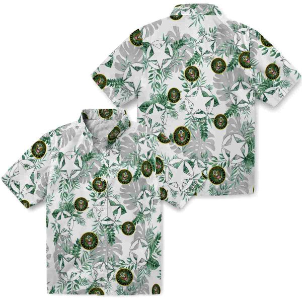 Army Tropical Leaves Hawaiian Shirt Latest Model