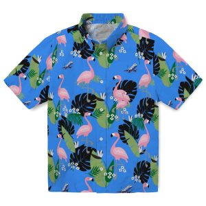 Aviation Flamingo Leaf Motif Hawaiian Shirt Best selling