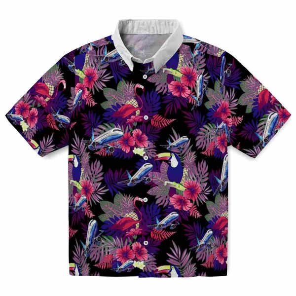 Aviation Floral Toucan Hawaiian Shirt Best selling