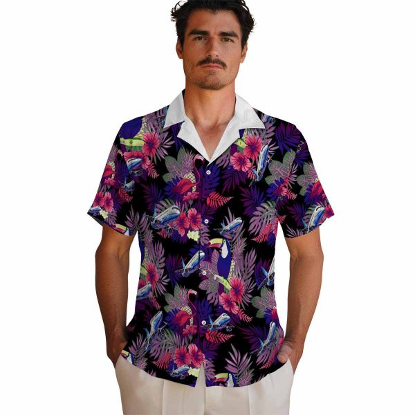 Aviation Floral Toucan Hawaiian Shirt High quality