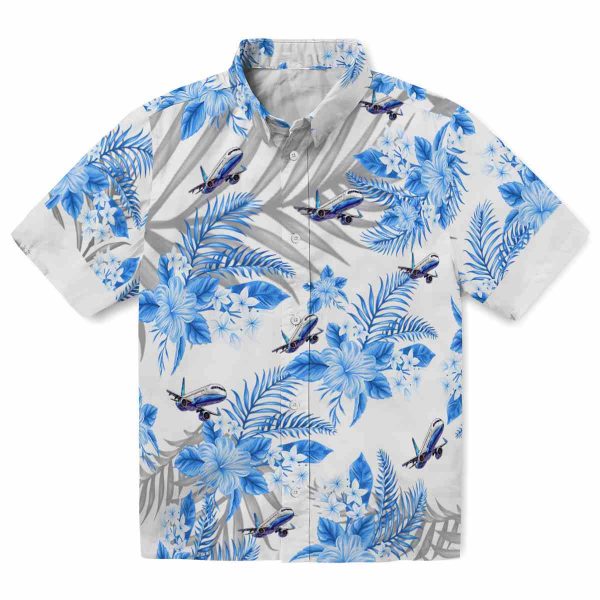 Aviation Hibiscus Palm Leaves Hawaiian Shirt Best selling