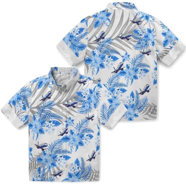 Aviation Hibiscus Palm Leaves Hawaiian Shirt Latest Model