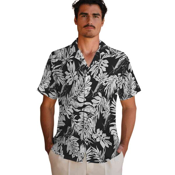 Aviation Monstera Leaf Pattern Hawaiian Shirt High quality