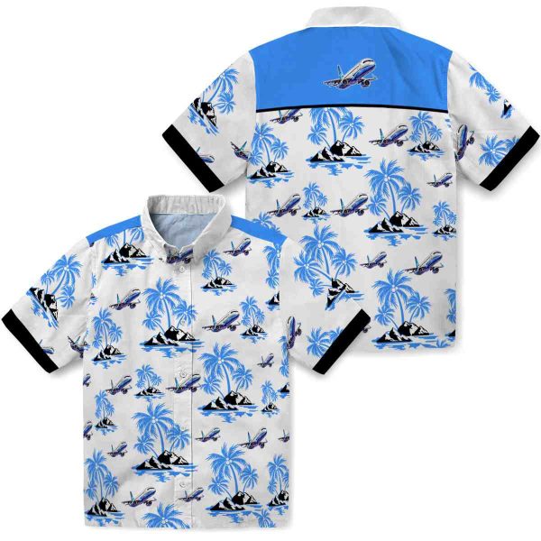 Aviation Palm Island Print Hawaiian Shirt Latest Model