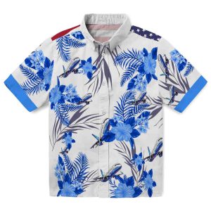 Aviation Patriotic Hibiscus Design Hawaiian Shirt Best selling