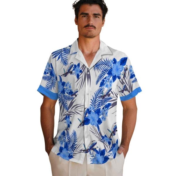 Aviation Patriotic Hibiscus Design Hawaiian Shirt High quality