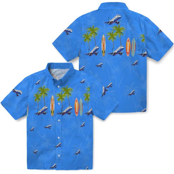 Aviation Surfboard Palm Hawaiian Shirt Latest Model