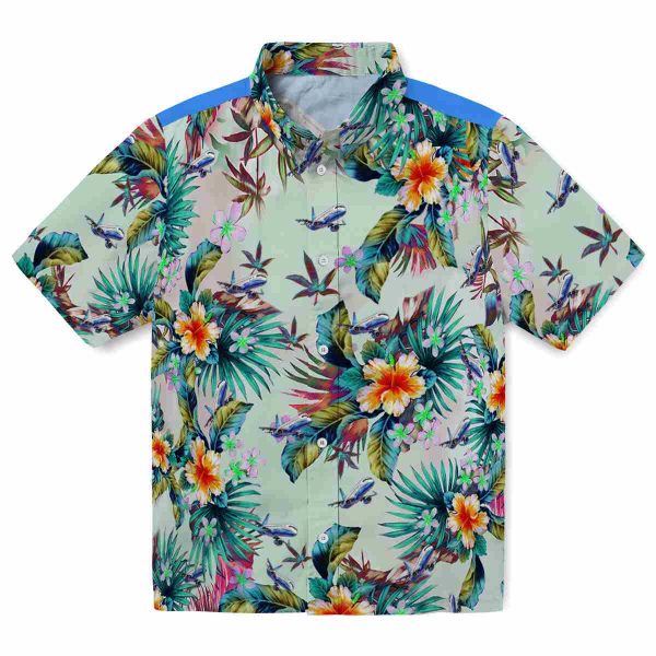 Aviation Tropical Foliage Hawaiian Shirt Best selling