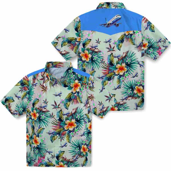 Aviation Tropical Foliage Hawaiian Shirt Latest Model