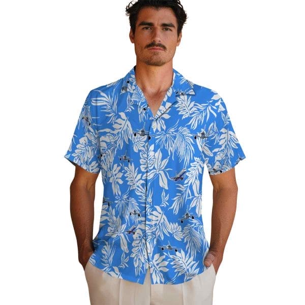 Aviation Tropical Leaf Hawaiian Shirt High quality