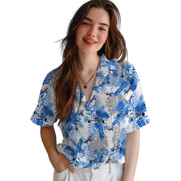 Aviation Tropical Leaves Hawaiian Shirt Trendy