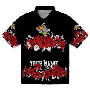 BBQ Hibiscus Stripe Hawaiian Shirt Best selling