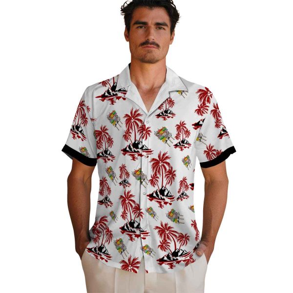 BBQ Palm Island Print Hawaiian Shirt High quality