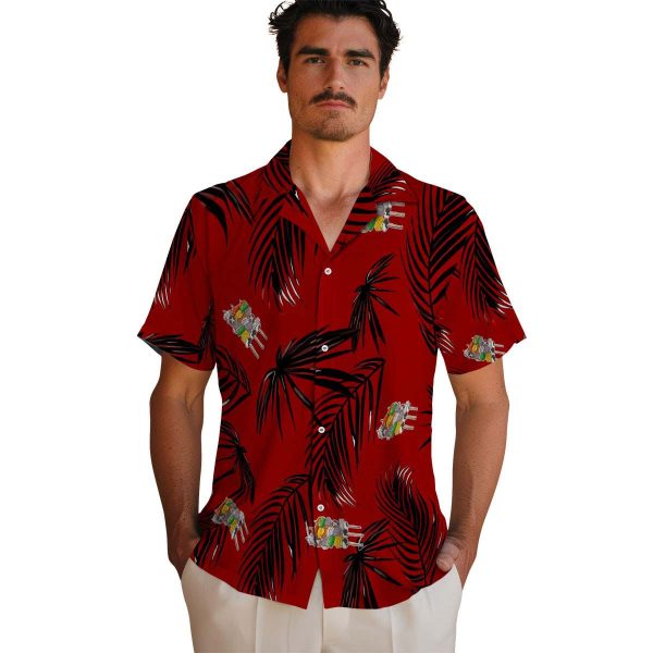 BBQ Palm Leaf Hawaiian Shirt High quality