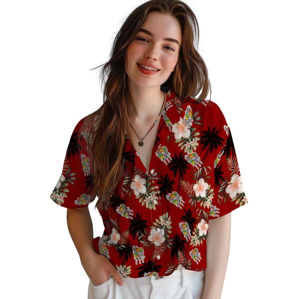 BBQ Palm Tree Flower Hawaiian Shirt Trendy