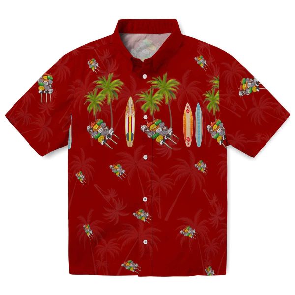 BBQ Surfboard Palm Hawaiian Shirt Best selling