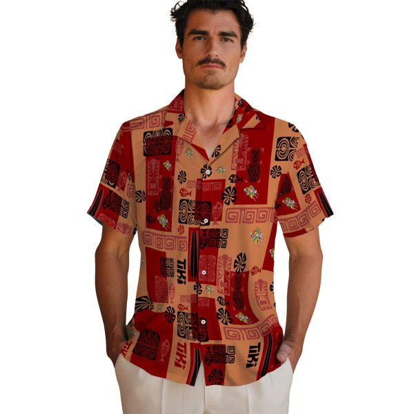 BBQ Tribal Symbols Hawaiian Shirt High quality