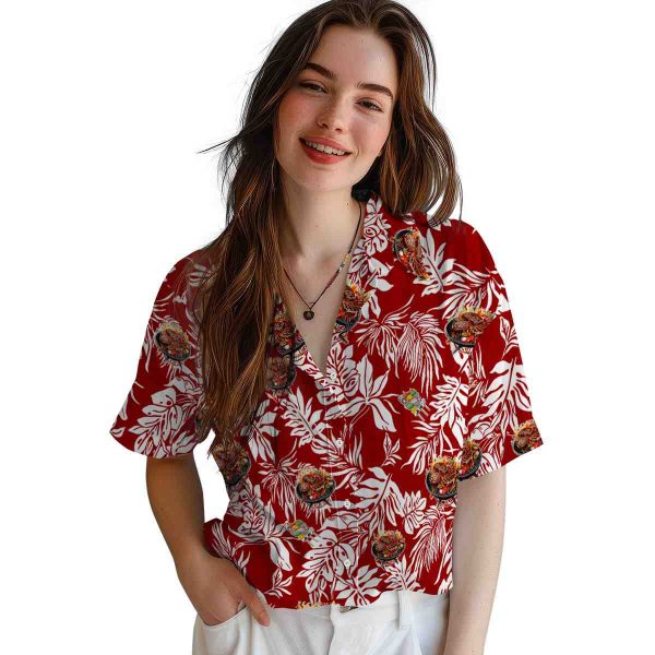 BBQ Tropical Leaf Hawaiian Shirt Trendy