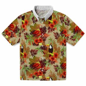 Bamboo Floral Toucan Hawaiian Shirt Best selling