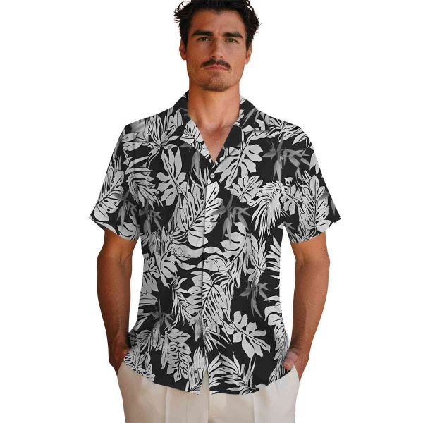 Bamboo Monstera Leaf Pattern Hawaiian Shirt High quality