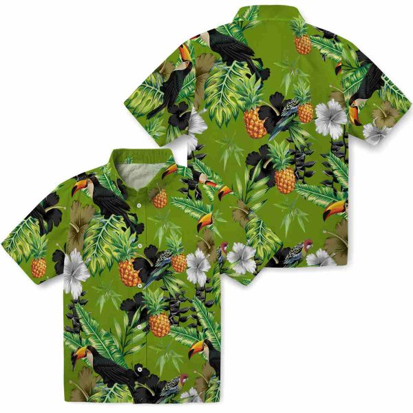 Bamboo Toucan Hibiscus Pineapple Hawaiian Shirt Latest Model