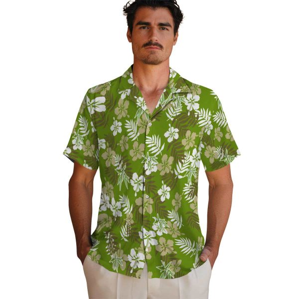 Bamboo Tropical Floral Hawaiian Shirt High quality