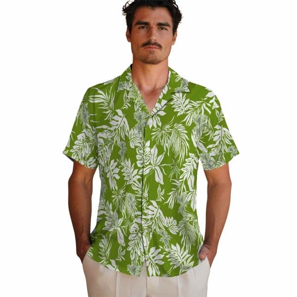 Bamboo Tropical Leaf Hawaiian Shirt High quality