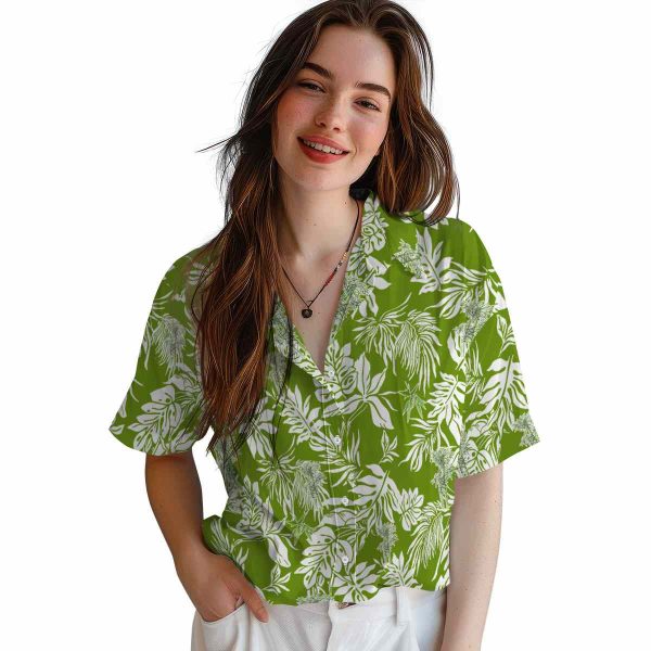 Bamboo Tropical Leaf Hawaiian Shirt Trendy