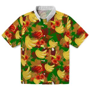 Banana Floral Toucan Hawaiian Shirt Best selling