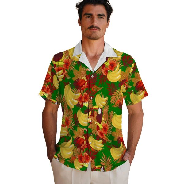 Banana Floral Toucan Hawaiian Shirt High quality