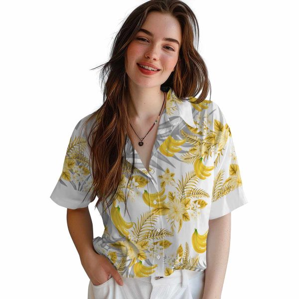 Banana Hibiscus Palm Leaves Hawaiian Shirt Trendy