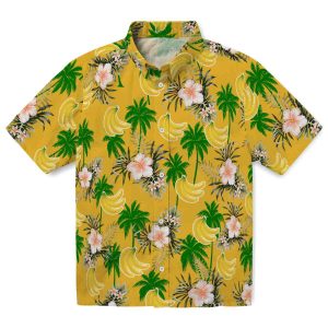 Banana Palm Tree Flower Hawaiian Shirt Best selling