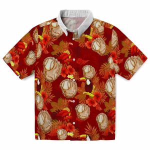 Baseball Floral Toucan Hawaiian Shirt Best selling