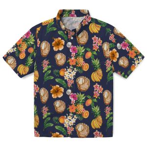 Baseball Hibiscus And Fruit Hawaiian Shirt Best selling