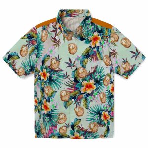 Baseball Tropical Foliage Hawaiian Shirt Best selling
