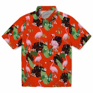 Beer Flamingo Leaf Motif Hawaiian Shirt Best selling