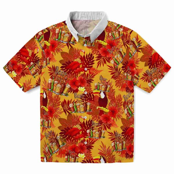 Beer Floral Toucan Hawaiian Shirt Best selling